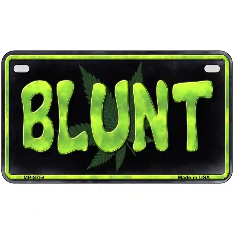 Blunt Metal Novelty License Plate 7" x 4" (MP)