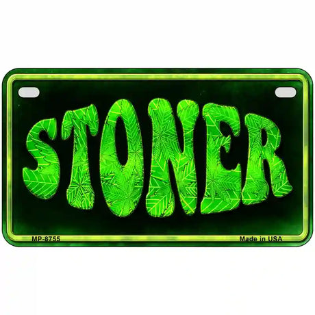 Stoner Metal Novelty License Plate 7" x 4" (MP)