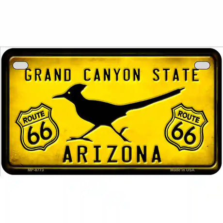 Arizona Grand Canyon With Route 66 Metal Novelty License Plate 7" x 4" (MP)