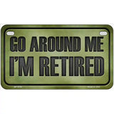 Go Around Me Metal Novelty License Plate 7" x 4" (MP)