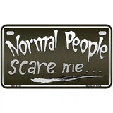 Normal People Metal Novelty License Plate 7" x 4" (MP)