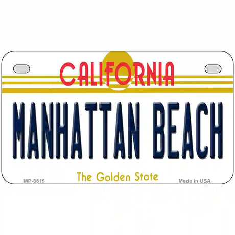 Manhattan Beach CA Metal Novelty License Plate 7" x 4" (MP)