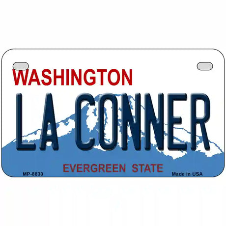 La Conner Washington Metal Novelty License Plate 7" x 4" (MP)