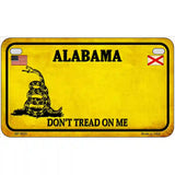 Alabama Dont Tread On Me Metal Novelty License Plate 7" x 4" (MP)