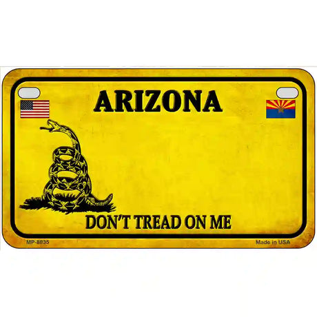 Arizona Dont Tread On Me Metal Novelty License Plate 7" x 4" (MP)