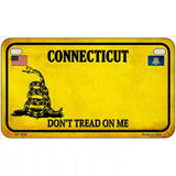 Connecticut Dont Tread On Me Metal Novelty License Plate 7" x 4" (MP)