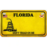 Florida Dont Tread On Me Metal Novelty License Plate 7" x 4" (MP) / Yes