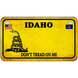 Idaho Dont Tread On Me Metal Novelty License Plate 7" x 4" (MP)