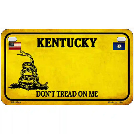 Kentucky Dont Tread On Me Metal Novelty License Plate 7" x 4" (MP)