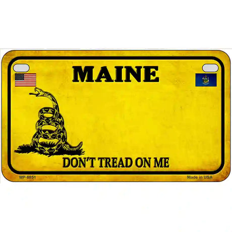 Maine Dont Tread On Me Metal Novelty License Plate 7" x 4" (MP)