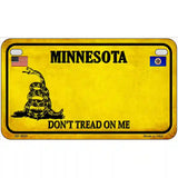 Minnesota Dont Tread On Me Metal Novelty License Plate 7" x 4" (MP) / Yes