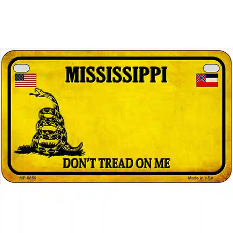 Mississippi Dont Tread On Me Metal Novelty License Plate 7" x 4" (MP)