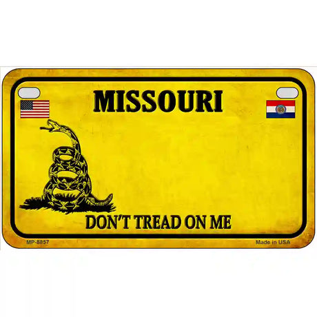 Missouri Dont Tread On Me Metal Novelty License Plate 7" x 4" (MP)