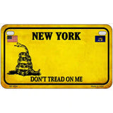 New York Dont Tread On Me Metal Novelty License Plate 7" x 4" (MP) / Yes