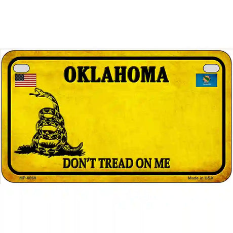 Oklahoma Dont Tread On Me Metal Novelty License Plate 7" x 4" (MP)