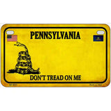 Pennsylvania Dont Tread On Me Metal Novelty License Plate 7" x 4" (MP) / Yes