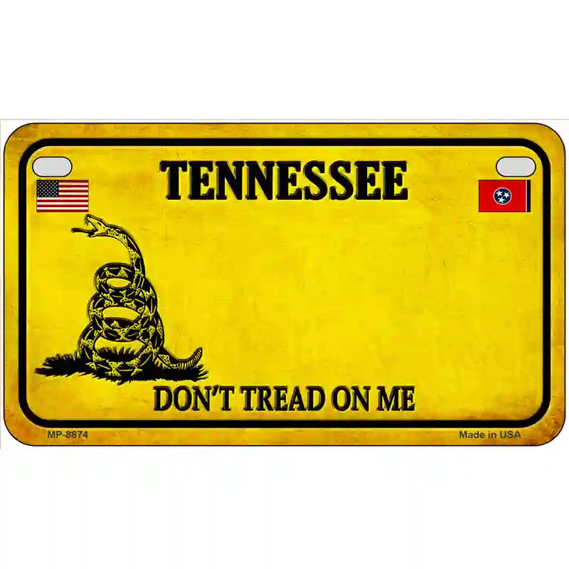 Tennessee Dont Tread On Me Metal Novelty License Plate