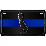 California Thin Blue Line Metal Novelty License Plate 7" x 4" (MP)