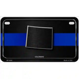 Colorado Thin Blue Line Metal Novelty License Plate 7" x 4" (MP)