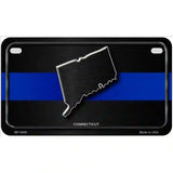 Connecticut Thin Blue Line Metal Novelty License Plate 7" x 4" (MP)