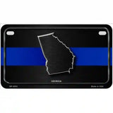 Georgia Thin Blue Line Metal Novelty License Plate 7" x 4" (MP)