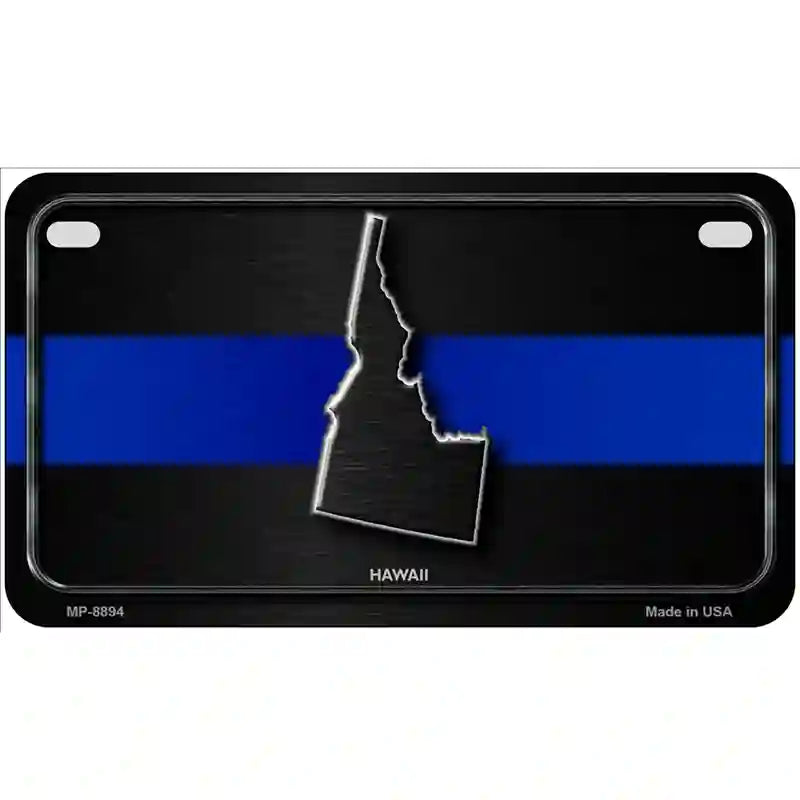 Idaho Thin Blue Line Metal Novelty License Plate 7" x 4" (MP)