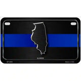 Illinois Thin Blue Line Metal Novelty License Plate 7" x 4" (MP)