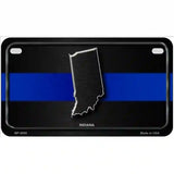 Indiana Thin Blue Line Metal Novelty License Plate