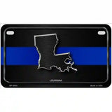 Louisiana Thin Blue Line Metal Novelty License Plate