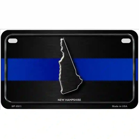 New Hampshire Thin Blue Line Metal Novelty License Plate 7" x 4" (MP)