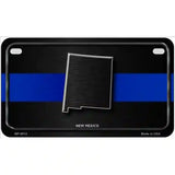 New Mexico Thin Blue Line Metal Novelty License Plate 7" x 4" (MP)