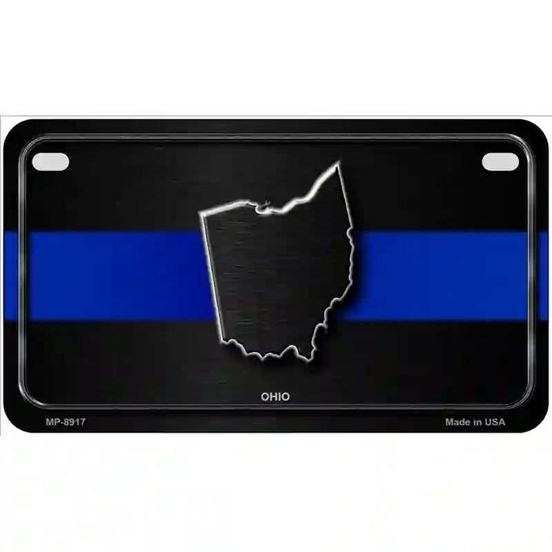 Ohio Thin Blue Line Metal Novelty License Plate