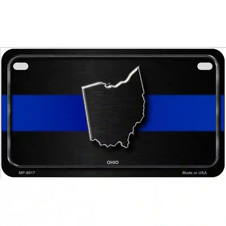 Ohio Thin Blue Line Metal Novelty License Plate