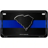 South Carolina Thin Blue Line Metal Novelty License Plate 7" x 4" (MP)