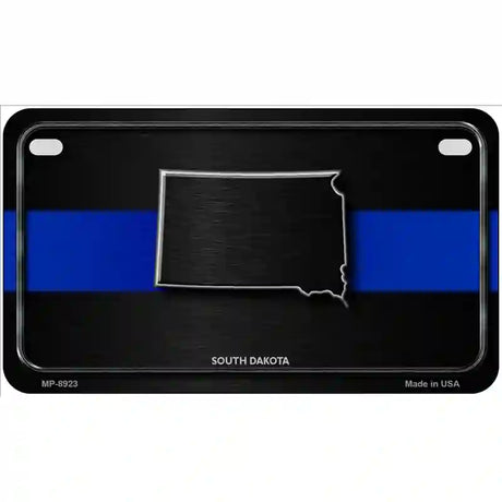 South Dakota Thin Blue Line Metal Novelty License Plate 7" x 4" (MP)