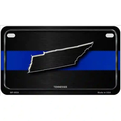 Tennessee Thin Blue Line Metal Novelty License Plate 7" x 4" (MP)