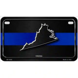 Virginia Thin Blue Line Metal Novelty License Plate 7" x 4" (MP)