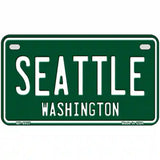 Seattle Washington Green Metal Novelty License Plate 7" x 4" (MP)