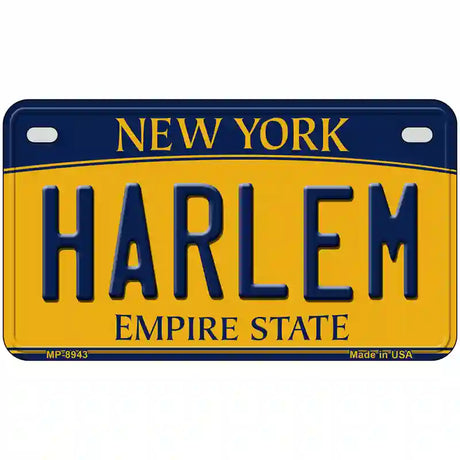 Harlem New York Metal Novelty License Plate 7" x 4" (MP)