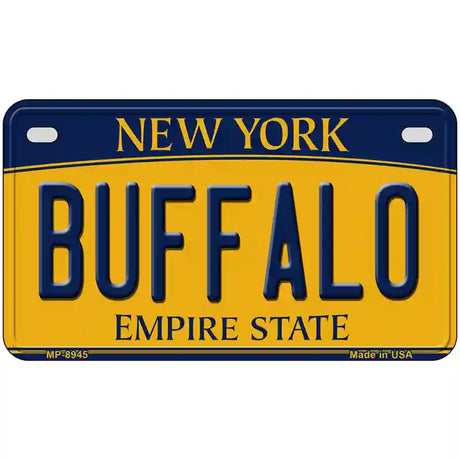 Buffalo New York Metal Novelty License Plate 7" x 4" (MP)