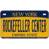 Rockefeller Center New York Metal Novelty License Plate 7" x 4" (MP)