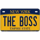 The Boss New York Metal Novelty License Plate 7" x 4" (MP)