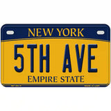 5th Ave New York Metal Novelty License Plate 7" x 4" (MP)