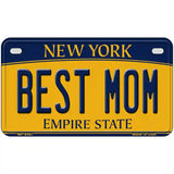 Best Mom New York Metal Novelty License Plate 7" x 4" (MP)