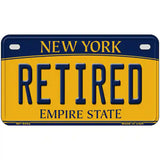 Retired New York Metal Novelty License Plate 7" x 4" (MP)