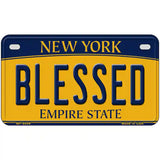 Blessed New York Metal Novelty License Plate 7" x 4" (MP)