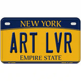 Art Lvr New York Metal Novelty License Plate 7" x 4" (MP)