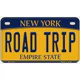 Road Trip New York Metal Novelty License Plate 7" x 4" (MP)