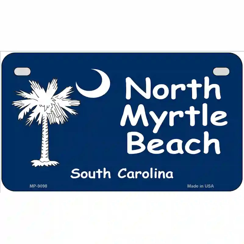 North Myrtle Beach Flag Metal Novelty License Plate 7" x 4" (MP)