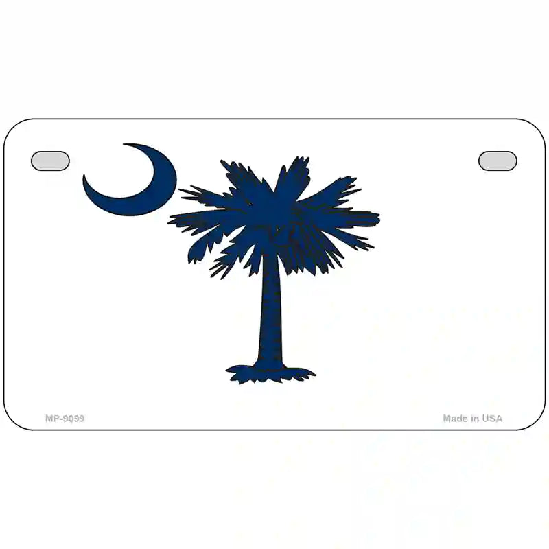 South Carolina Inverted Flag Metal Novelty License Plate 7" x 4" (MP)